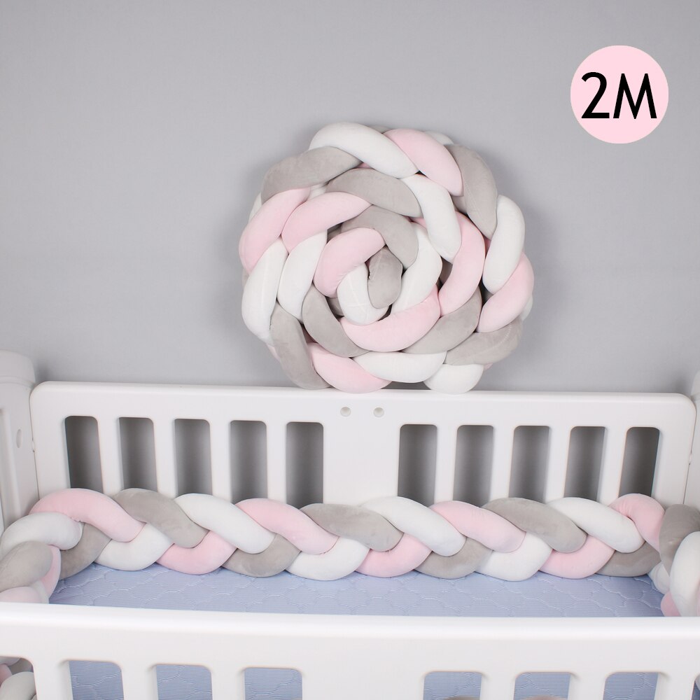 Braided Crib Bumper Baby Cushion